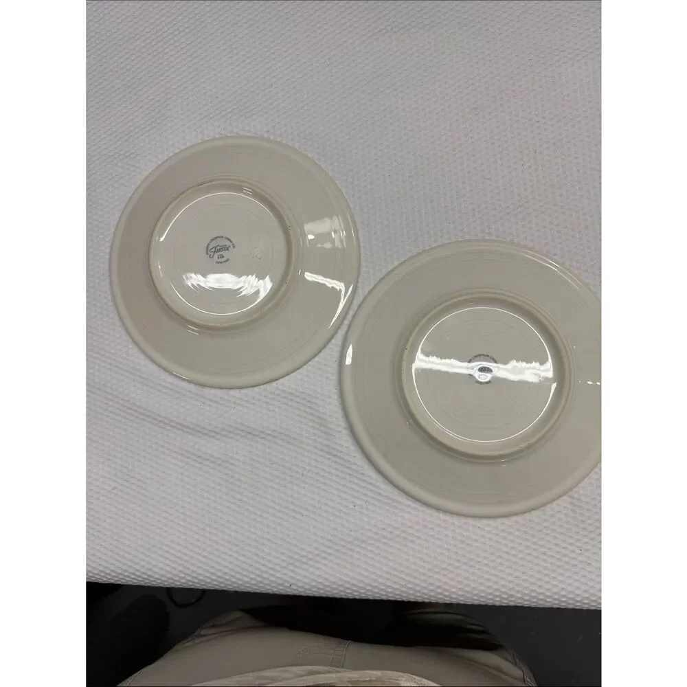 Homer Laughlin Fiesta Halloween Haunted House Pottery Plates - Set of 2 Retired